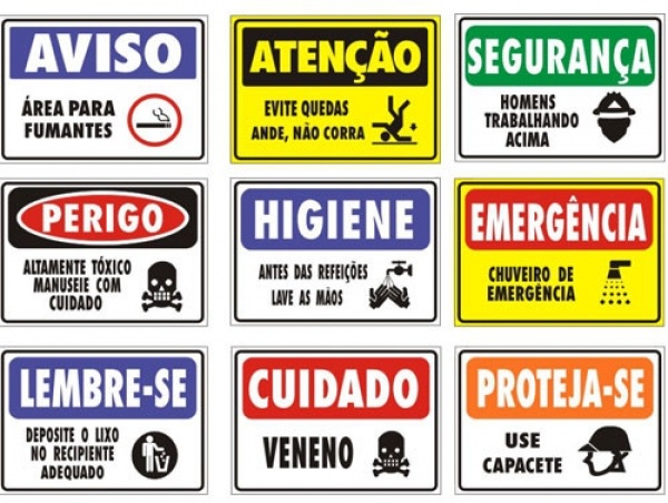 Placas de Sinalização